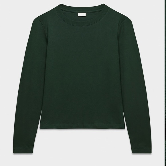 Aritzia Tops - Babaton function t-shirt in scarab long sleeve 100% pima cotton